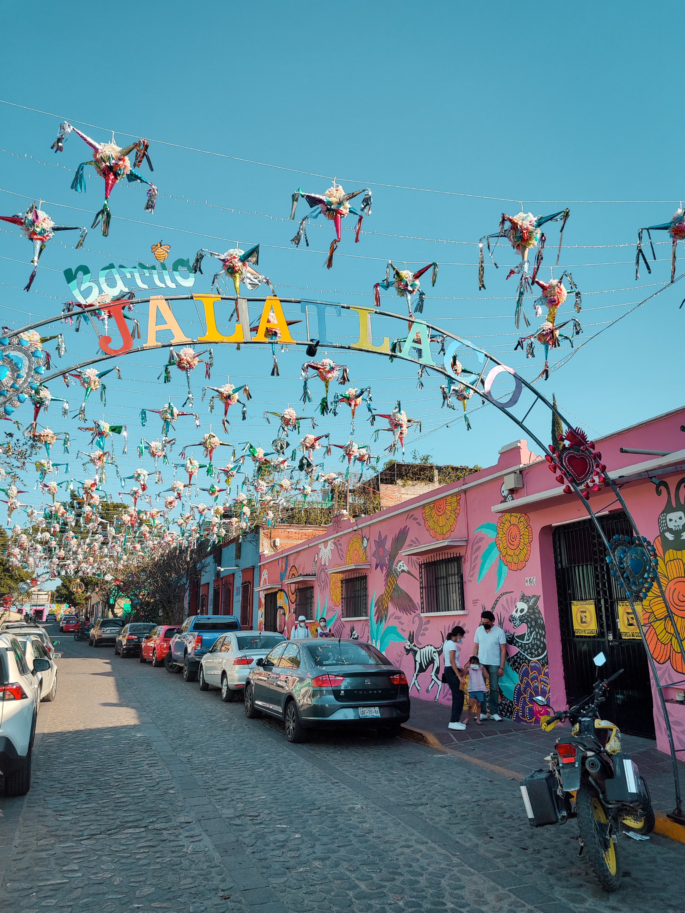 Kleurrijke wijk Jalatlaco