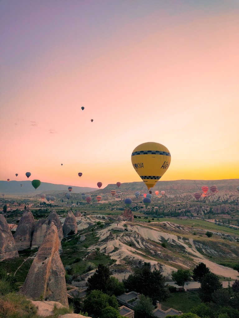 vanuit de luchtballon