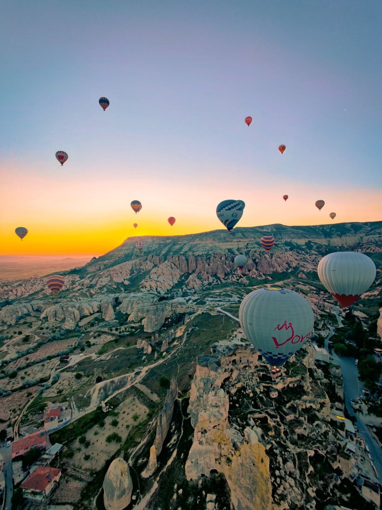 vanuit de luchtballon